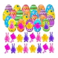 thumbnail image 4 of 24 huevos de Pascua rellenos de animales con pinchos, coloridos y decorativos, para rellenar cestas de Pascua, recuerdo de fiesta para niños, niñas y, 4 of 8
