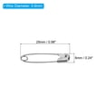 thumbnail image 2 of Uxcell Safety Pins 0.98 Inch Metal Small Sewing Pins Silver Tone 100Pcs, 2 of 5
