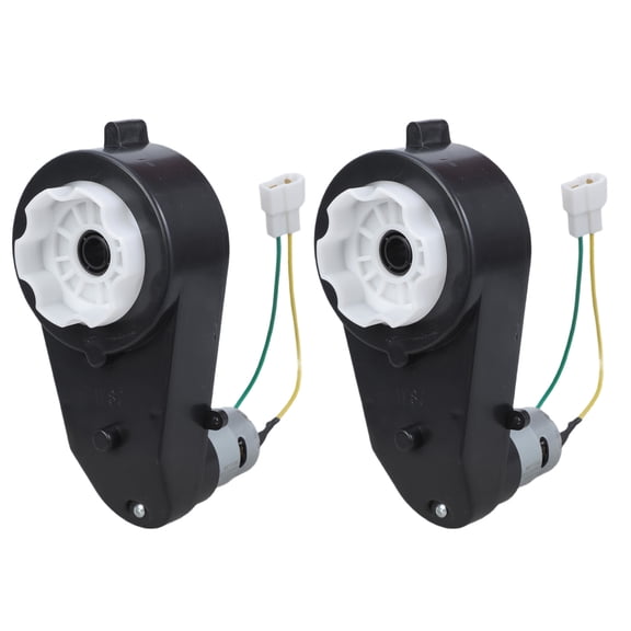 Twin Pack 12V Heavy Duty Gearboxes Motors 40000RPM with Couplers for Children's Electric Vehicle Upkeep