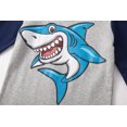 thumbnail image 4 of Popshion Toddler Boys Pajamas Set Shark Print Kids 100% Cotton 2 Piece Long Sleeve Sleepwear 4T/6598, 4 of 7