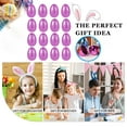 thumbnail image 3 of LmnLft 16pc Metallic Easter Egg Set - 2.36" Fillable Plastic Eggs with Glitter Finish for Candy/Treat Storage, Egg Hunt Games & Basket Stuffers, 3 of 9