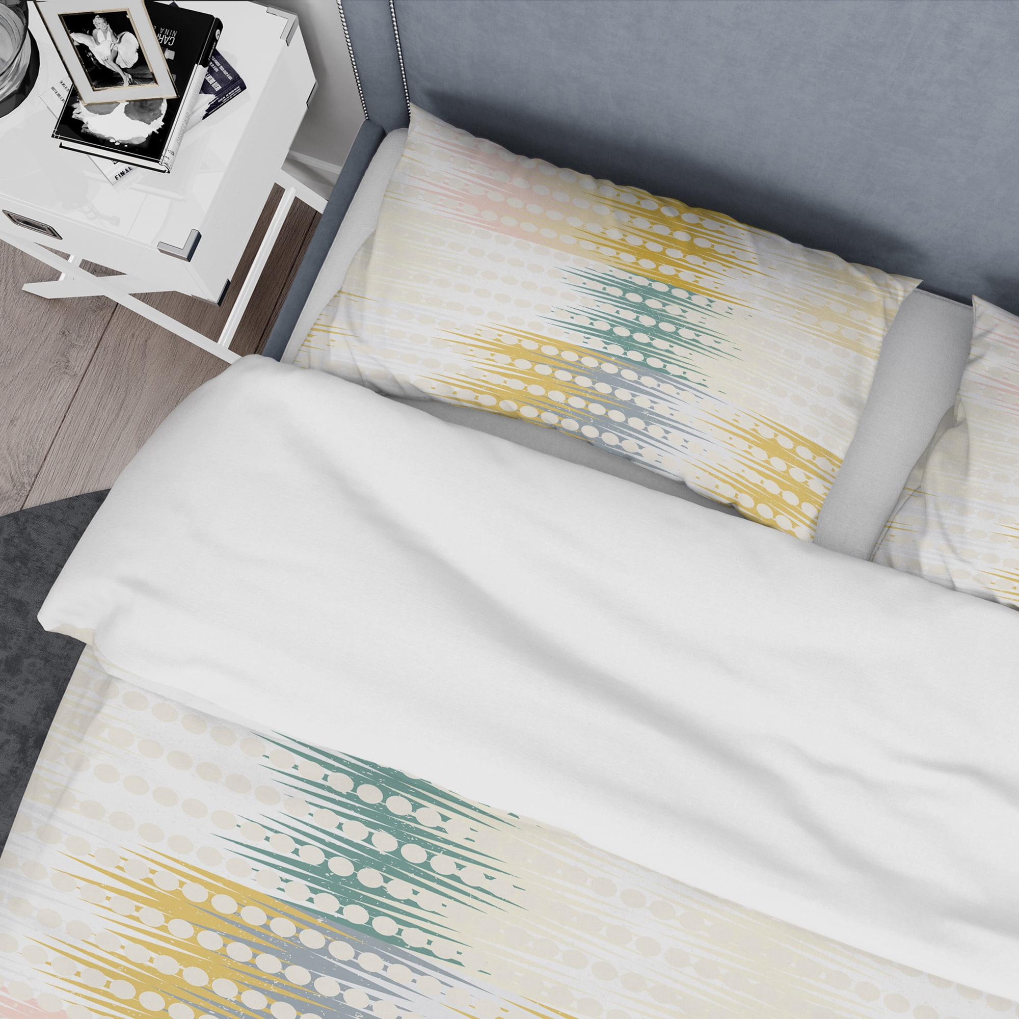 Designart 'Retro Abstract Design VIII' Mid-Century Modern Duvet Cover Set
