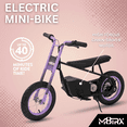 thumbnail image 3 of M8TRX Sports Electric Kids Street Cruiser Ride on Bike, Purple, 8 MPH, 3 of 9