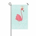 thumbnail image 1 of YUSDECOR Drapeau de Jardin Flamant Rose Taille 28x40 Pouces, 1 of 1
