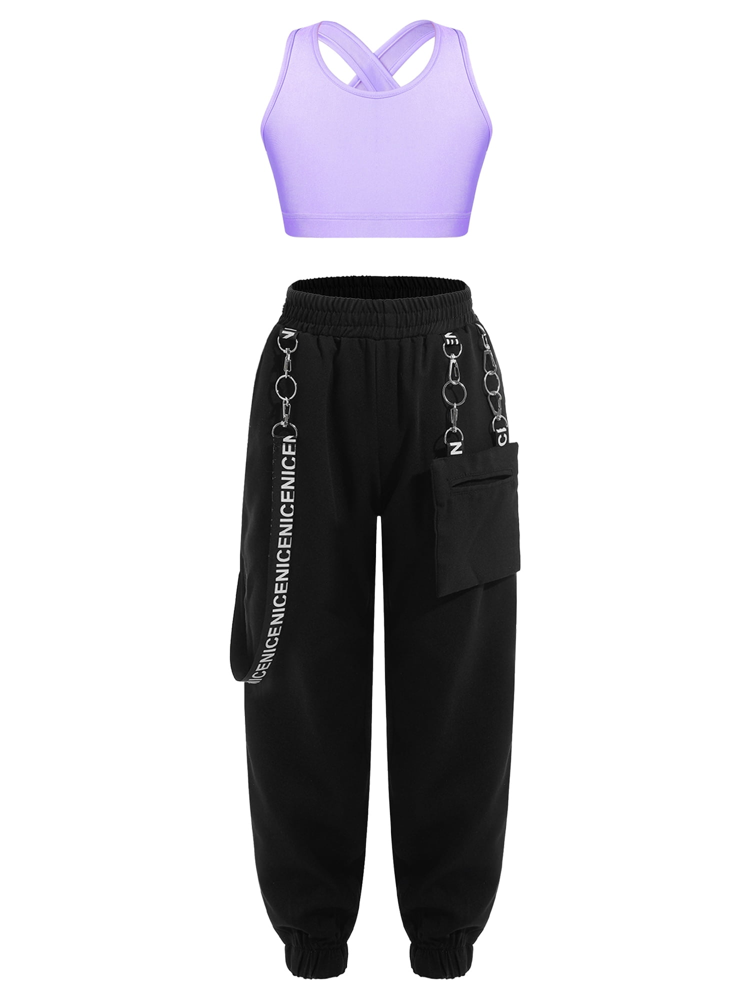 Ensemble Jogging 2 Pièces Pour Fille Ado - Sweat + Pantalon, Style Streetwear, Pour école, Sport, Détente, Tailles 7-16 Ans - 4