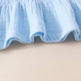 thumbnail image 4 of Tiijoy Girl Summer Outfits Solid Sleeveless Strap Peplum Top Shorts Set, Sizes 9-12 Months, 4 of 8
