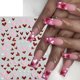 thumbnail image 5 of Pegatinas para uñas Quezadyl con forma de corazón 3D autoadhesivas para el día de San Valentín, 5 of 9