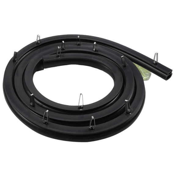 316239700 Range Oven Door Seal Gasket (50.45 inchs) with 12 Mounting Clips Replacement for 833130 AP2126661 AH440011 EA440011 PS440011 Fit for Frigidaire for Kenmore Ovens FEF303BWA FEF303CWA