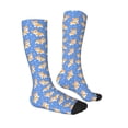 thumbnail image 3 of Fotbe Kawaii Corgi print Women's Men's Novelty Crew Socks Cotton Socks Knee High Socks for Walking,Running,Nurses,Pregnancy, 3 of 9