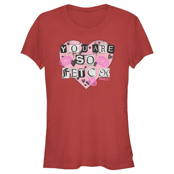Junior's Mean Girls You Are So Fetch Graphic Tee Red Medium