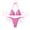 Pink #54, variant on Dresfit Simple Two Piece Swimsuit for Women - Breathable Fabric Beach Set Brown M