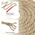 thumbnail image 3 of Uxcell 3/8 Inch 49.2 Feet Jute Rope Natural Manila Rope 4 Strand Twisted Thick Heavy Twine Rope, 3 of 5