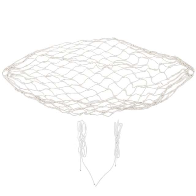 Hamaca de cuerda de algodón tejida a mano, capacidad de 120 kg, portátil, de malla de algodón para exteriores, interiores y patios.