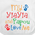 thumbnail image 4 of Inktastic My Yiayia and Papou Love Me Boys or Girls Baby Bib, 4 of 4