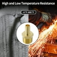 thumbnail image 3 of Accesorios de espiga de latón 1/2" 3/4" NPT Conector de espiga recta con rosca macho para aire, agua, aceite, gas, combustible, 2 piezas tono dorado, 3 of 6