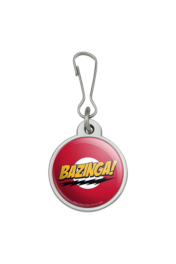 The Big Bang Theory Sheldon Bazinga Jacket Handbag Purse Luggage Backpack Zipper Pull Charm