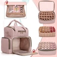 thumbnail image 3 of Organizador de esmaltes de uñas LUXJA con capacidad para 48 botellas con lámpara de uñas, 3 of 8