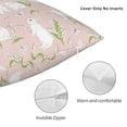 thumbnail image 4 of Rateoe Rabbit Pattern Throw Pillow Cover Premium Pillow Stuffer Sham Square for Decorative Cushion Bed Couch Sofa(Pillow insert not included), 4 of 8