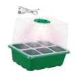 thumbnail image 4 of S SERENABLE Nursery Pot with Light Durability with Humidity Domes Seedling Starter Trays Green 6 Slots, 4 of 9