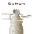 thumbnail image 7 of HOLOHOLO 2-in-1 30oz Insulated Tumbler with Bounce Straw & Tea Strainer, Leak-Proof Stainless Steel Water Bottle with Portable Handle White, 7 of 7