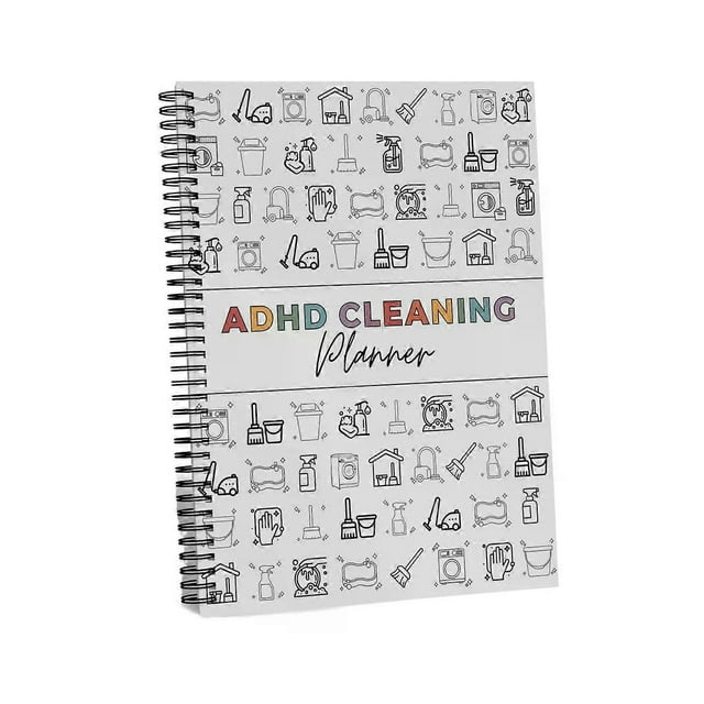 ADHD Cleaning Planner Household Chore Tracker Schedule Task Checklists Reminders for Neurodivergent Adults