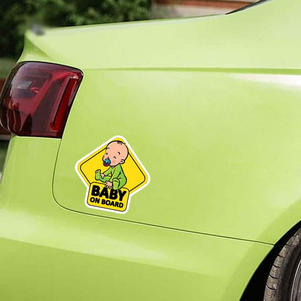 Autocollants de voiture bébé à bord bébé dans la fenêtre de la