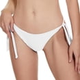 thumbnail image 1 of GHSDFBB Women's Tie Side Bikini Bottoms Mid Rise String Bathing Suits Bottom, 1 of 4