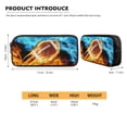 thumbnail image 5 of ZUXONGSY Football Fire Lightning Print Children Backpack Kids School Bookbag with Lunch Box Pencil Case 3 Piece School Bag for Boys Girls Large Capacity Rucksack Satchel Casual Daypack, 5 of 6