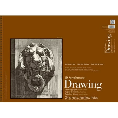Strathmore Drawing Paper Pad, 400 Series, Medium Surface, 18