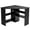 Black, variant on Corner Computer Desk with Charging Station, Triangle Writing Workstation with Storage Shelf for Home Office,White