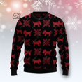 thumbnail image 1 of 3D Printed Animal Christmas Pattern Ugly Sweater Men's Casual Winter Pullover Thick Polyester, 1 of 10