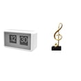 thumbnail image 1 of Centro De Mesa Con Reloj Giratorio Silencioso Con Escultura De Nota Musical, Adorno Creativo De Resina, Gran Exhibición Para Dormitorio, Escuela, Cafetería, Mesa De Comedor, 1 of 8