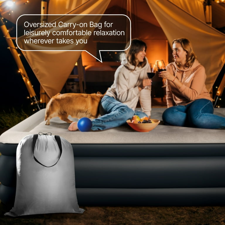 iDOO 18 King Size Air Mattress Inflatable Airbed with Built in Pump 700lb Max Shop Black Friday Deals for 2024 Walmart