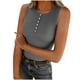 thumbnail image 3 of TaTaai Women's Summer Ribbed Vest Round Neck Sleeveless Button Detail Solid Color Casual Knit Camisole Layering Top Gift, 3 of 6