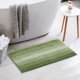thumbnail image 5 of REGALWOVEN Alfombrillas de baño de colores contrastantes, alfombra de baño de felpa antideslizante, tapetes para el suelo del baño, bañera y ducha verde 20" x 32", 5 of 6