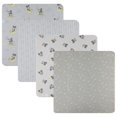 thumbnail image 1 of Mantas de recepción Disney Baby, paquete de 4 unidades, 100% franela de algodón, 1 of 7