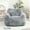 Gray, variant on Giant Bean Bag Chair, Bean Bag Sofa Chair with Armrests Stuffed High-Density Foam, Lazy Sofa Comfy, Pink