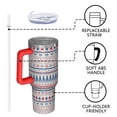 thumbnail image 4 of Christmas 40oz Tumbler– Stainless Steel Insulated Tumbler with Handle and Straw, Large Capacity Travel Cup for Hot & Cold Drinks, 4 of 7