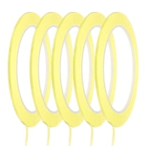 Whiteboard Tape Graphic Tape 1/16" Self Adhesive Chart Line Tape 72 Yard, Light Yellow, 5 Pack