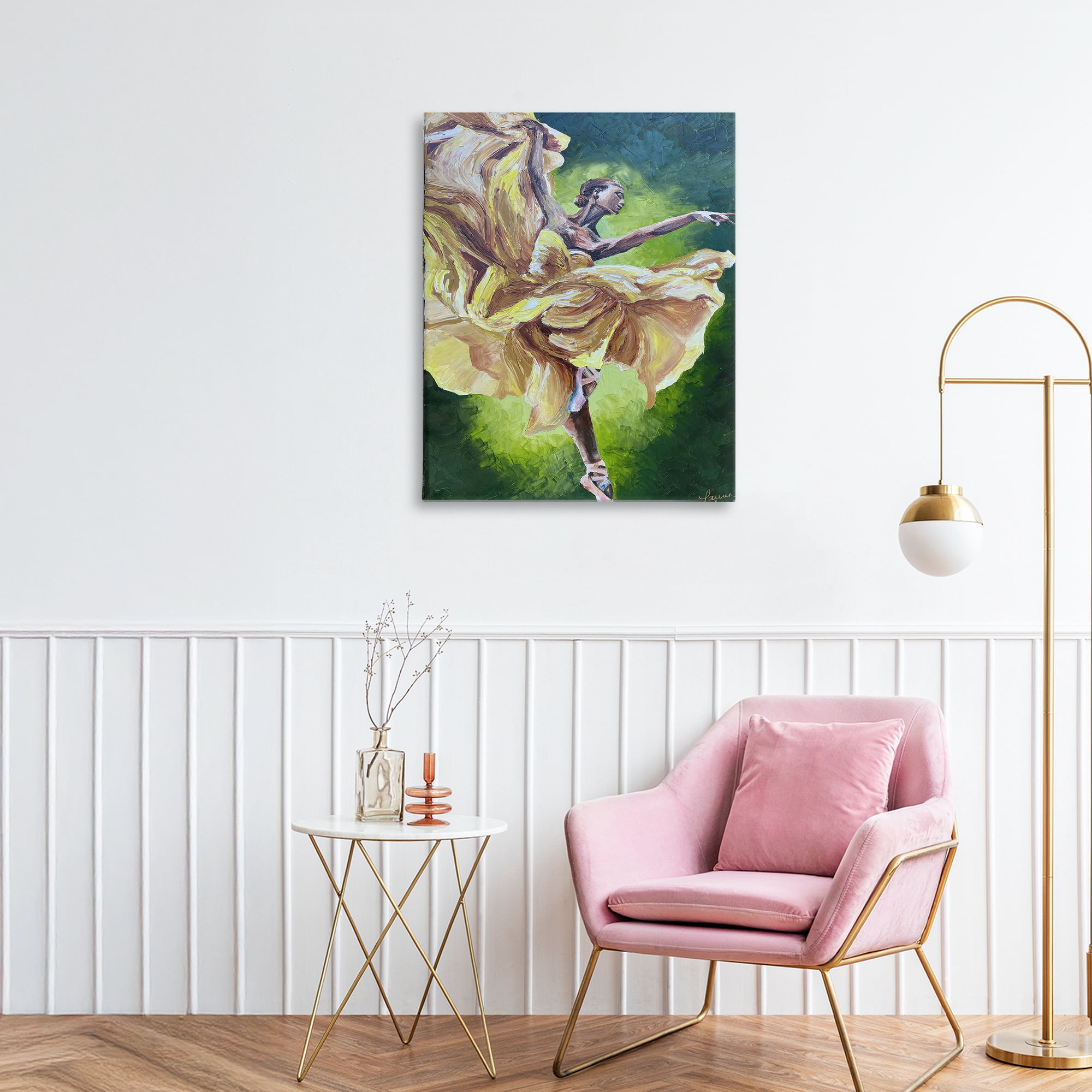 Stupell Industries Primavera Ballet Dancer Canvas Wall Art, design by Lauren Luna