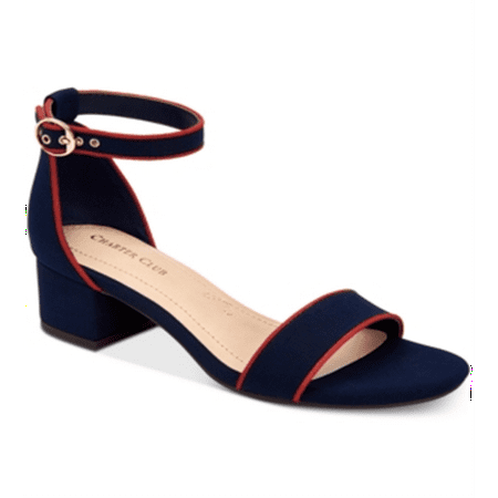 

Charter Club Women s Ruue Two Piece Sandals Blue Size 5 M