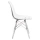 thumbnail image 3 of Silla de comedor LeisureMod Cresco, moderna, de plástico ABS moldeado, 3 of 8