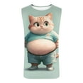 thumbnail image 4 of Njoeus Tank Tops Men Funny Cute Graphic Tees Gym Workout Tank Top Muscle Bodybuilding Sleeveless Shirts for Men Jogging Running Summer Casual Beach Tank Tops S-3XL Mint Green, 4 of 5