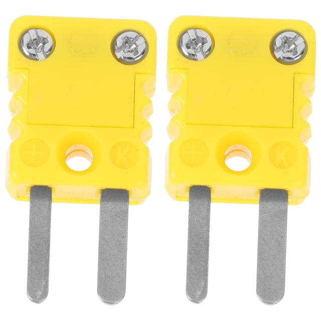 Conector de cable de termopar tipo K de 2 piezas, adaptador de cable de termopar de plástico.