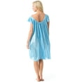 thumbnail image 2 of Casual Nights Women's Satin Lace Cap Sleeve Embroidery Night Gown, 2 of 2