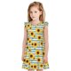 thumbnail image 1 of Fotbe Blue White Striped Sunflower A Vestido de Dormir para Niñas de 3 a 10 Años, Mangas Cortas, Estilo Princesa, Pijama Camisón con Mangas Voladas-Small, 1 of 6