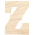 thumbnail image 1 of Krafty Supply 18" Tall Western Block - Birch Letter Z | 1/4" Thick Birch | Unfinished Wooden Letters | Craft Alphabet Initials, 1 of 5