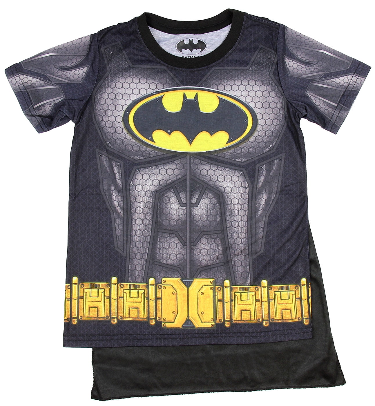 Batman Youth Boys Sublimated Cape Costume T-shirt (X-Large) | Walmart ...