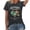 Dark Gray, variant on Womens Oversized Short Sleeve Tshirts Casual Autism Awareness Love Educate Support Advocate Letter Printed Graphic Tees Summer Crew Neck Loose Fit Tops Dark Gray M
