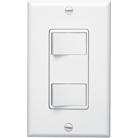 Nutone Wall - NuTone 68W Multi-Function Wall Control for Ventilation Fans, White